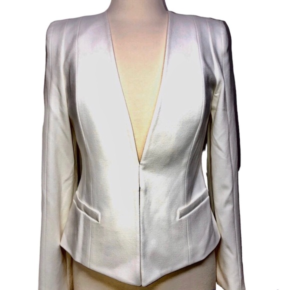 Catherine Malandrino Ivory White Fitted Blazer 6 NWT New - Picture 1 of 8